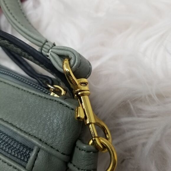 Dark Gray FAUX LEATHER Crossbody BAG - Picture 4 of 9